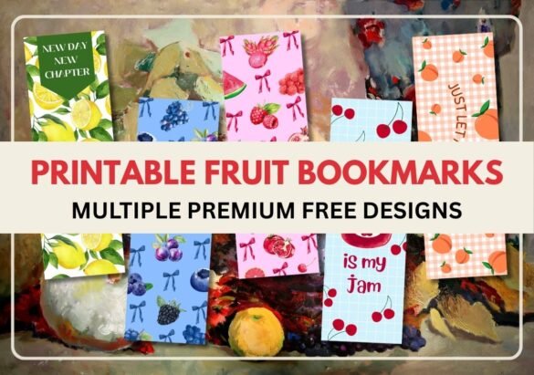 printable fruit bookmarks