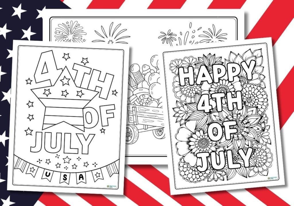 happy 4th of july coloring pages