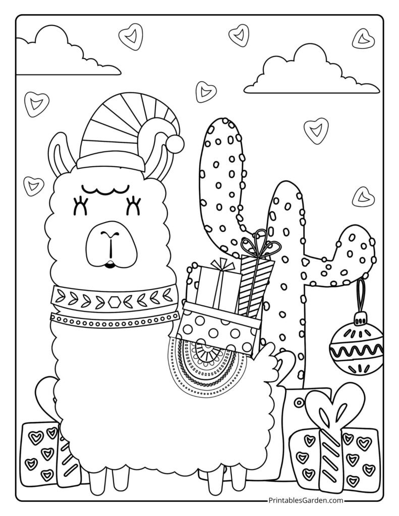 Christmas gifts coloring pages | Printables Garden