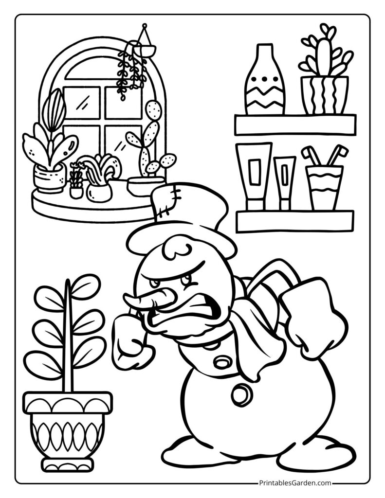 Snowman coloring pages | Printables Garden