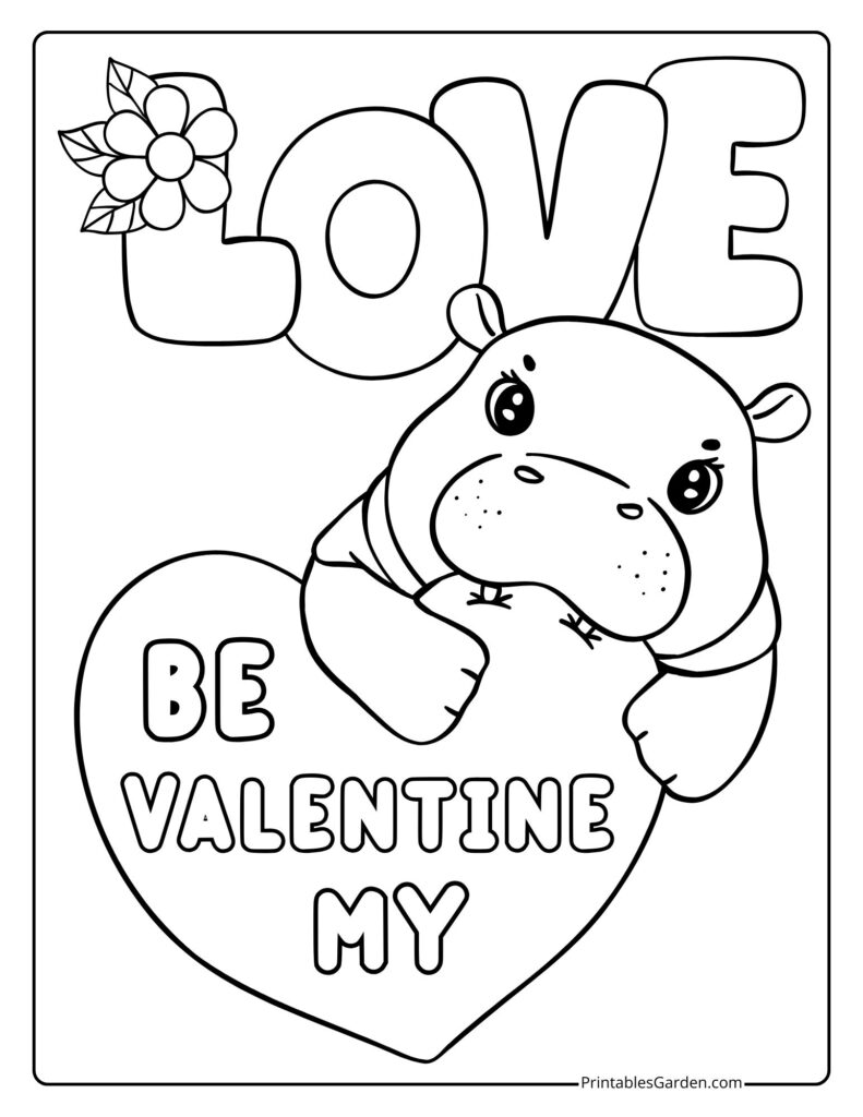 Valentines Day coloring pages | Printables Garden