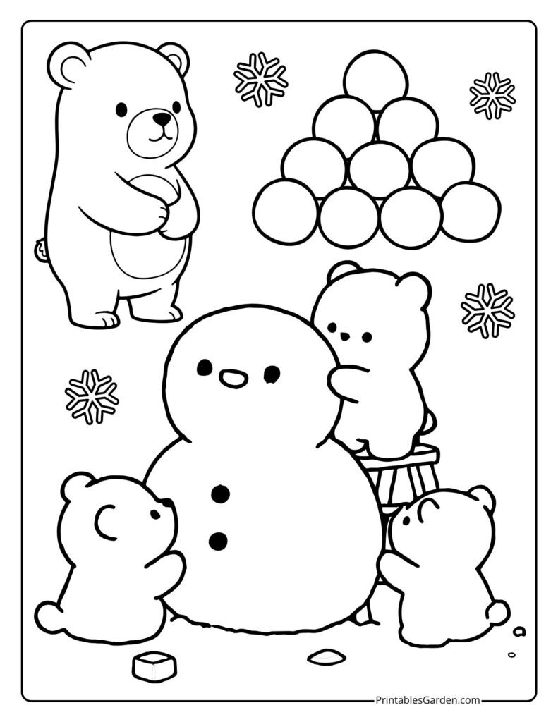 Snowman coloring pages | Printables Garden