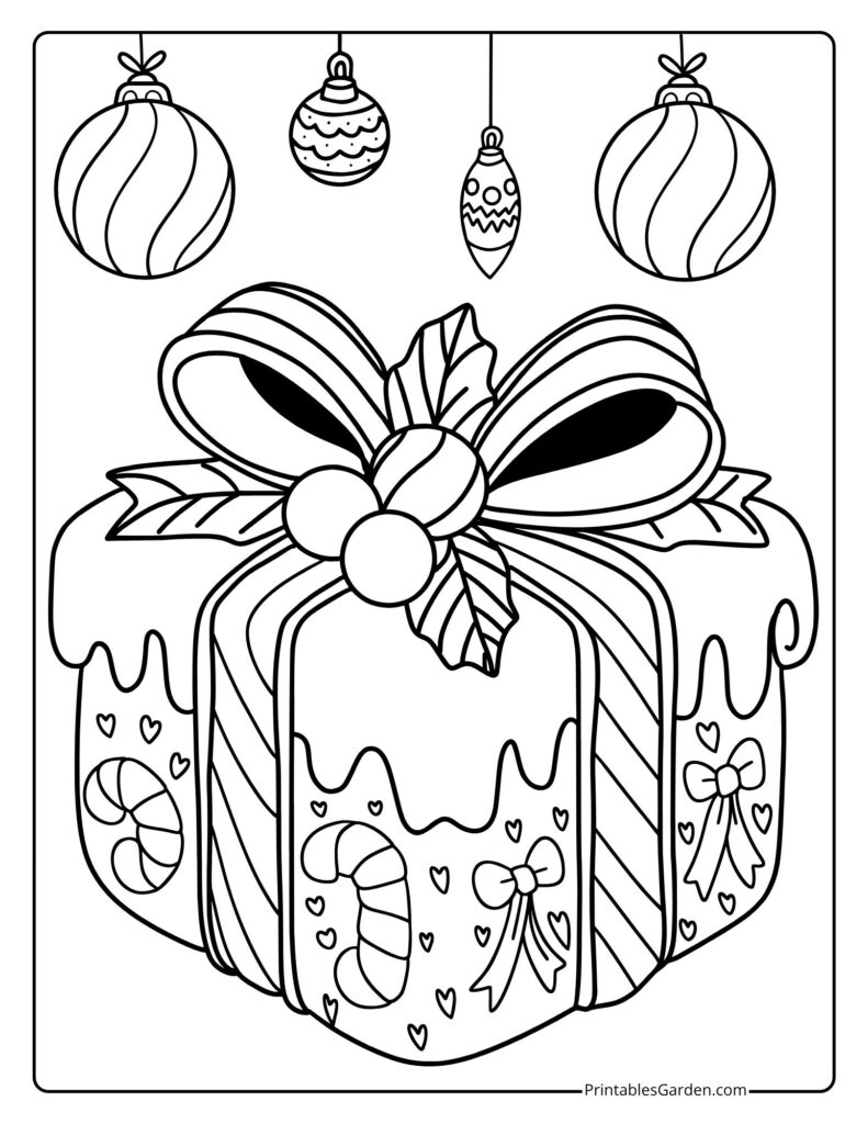Christmas present coloring pages | Printables Garden