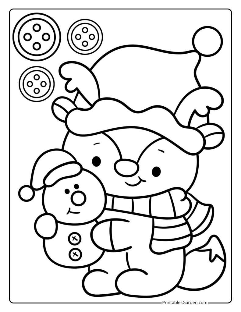 Christmas reindeer coloring pages | Printables Garden