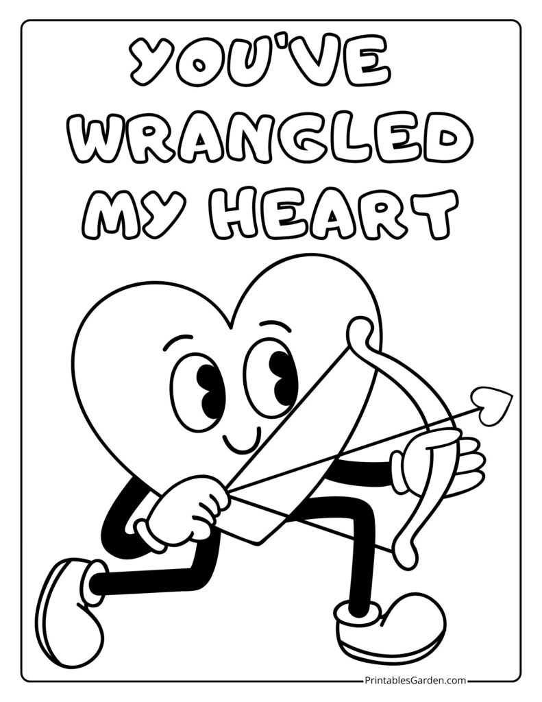 Cute heart coloring pages | Printables Garden
