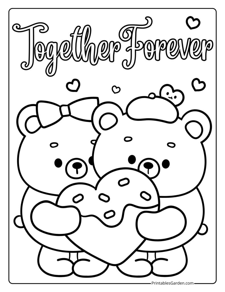Cute love coloring pages | Printables Garden