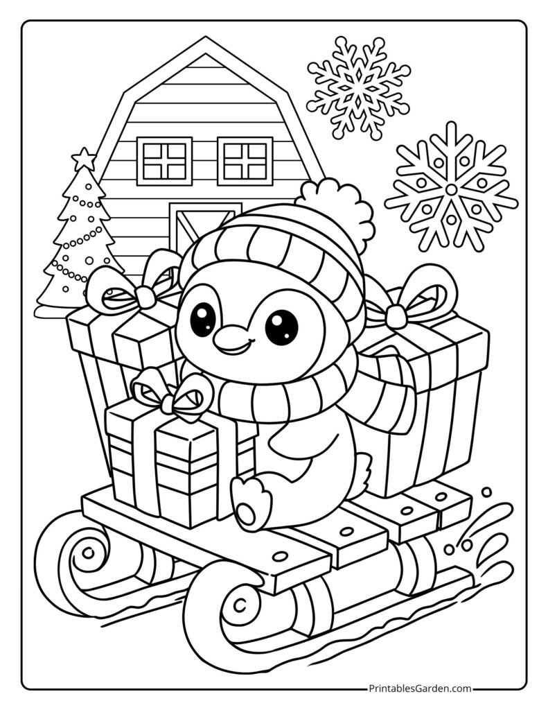 Cute gifts coloring pages | Printables Garden