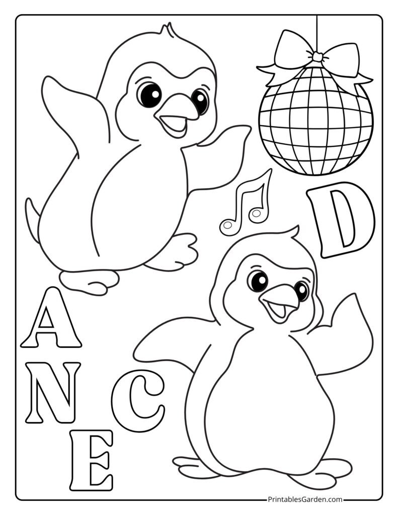 Penguin coloring pages | Printables Garden