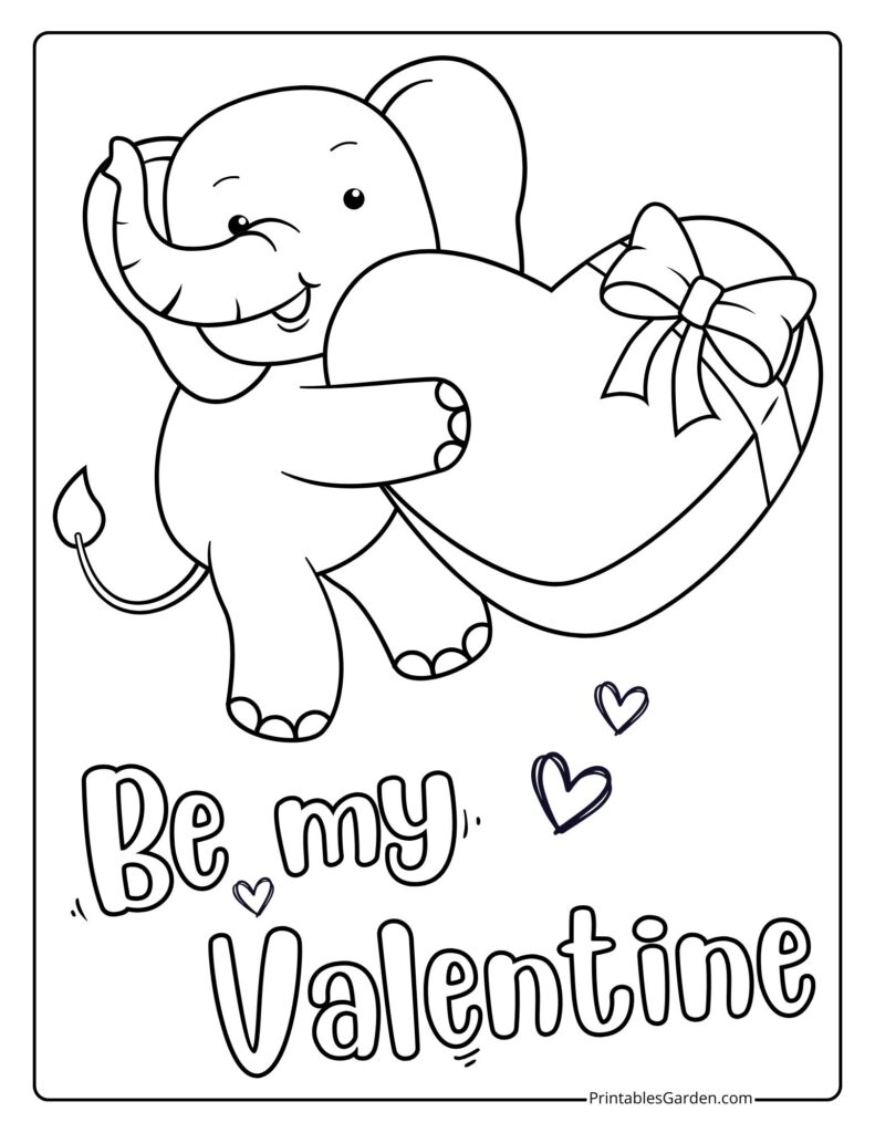 Valentine’s Day coloring sheets | Printables Garden