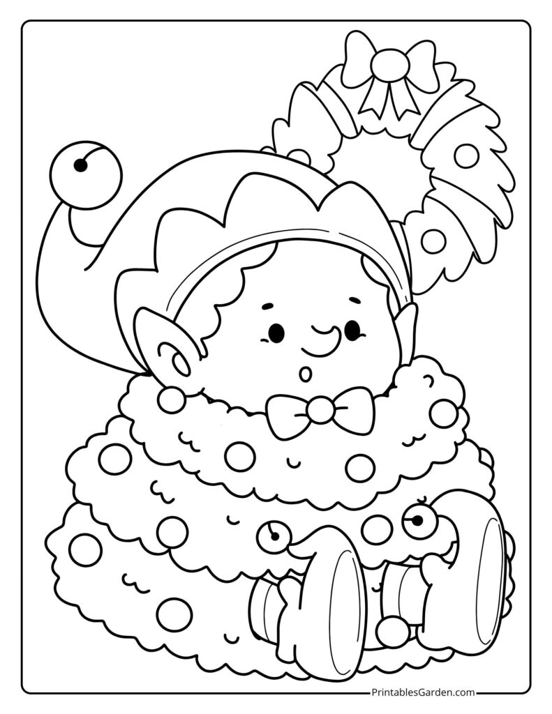 elves coloring pages | Printables Garden