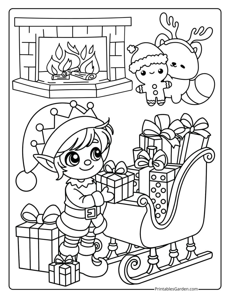 Gifts coloring pages | Printables Garden