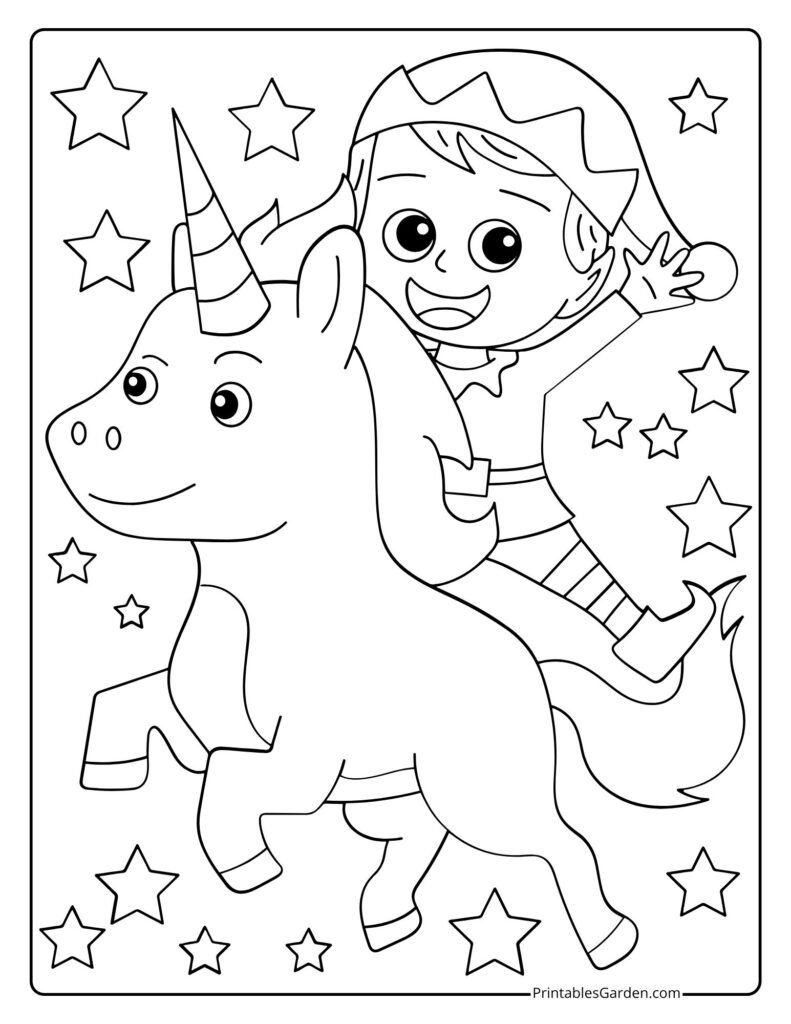 elves coloring pages | Printables Garden