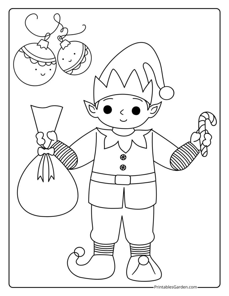 elf coloring sheets | Printables Garden