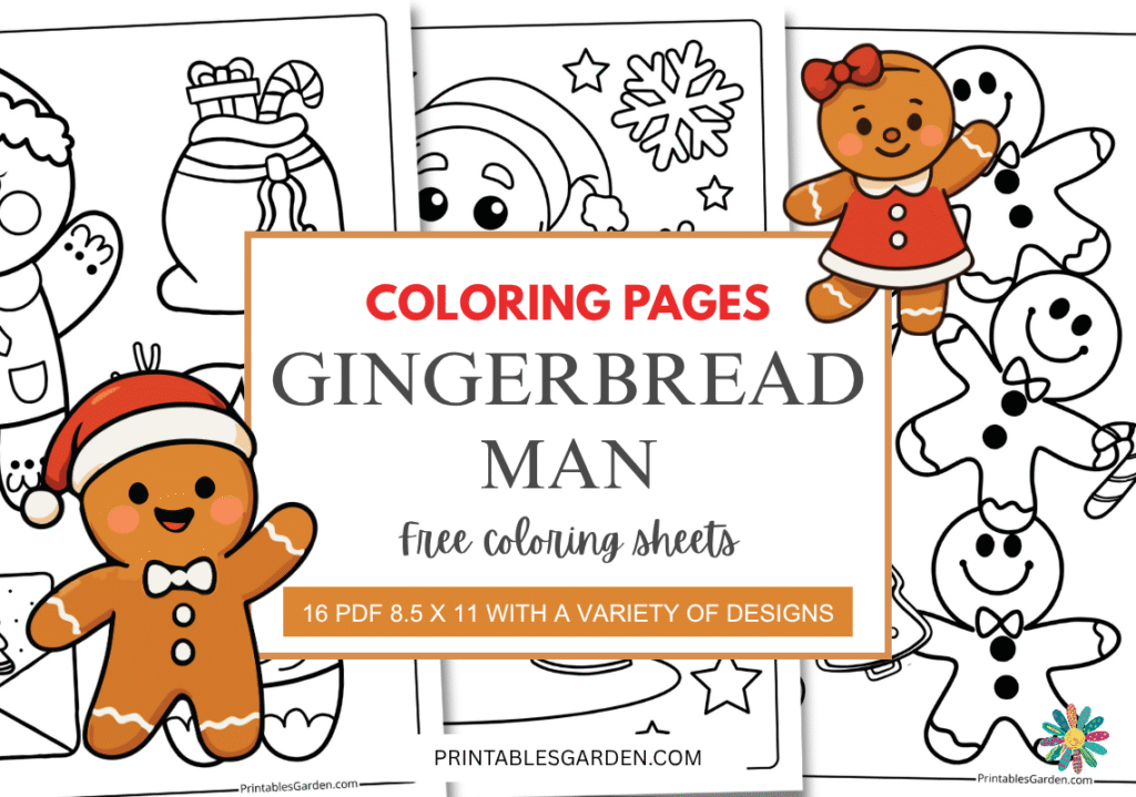 Gingerbread Man coloring pages | Printables Garden