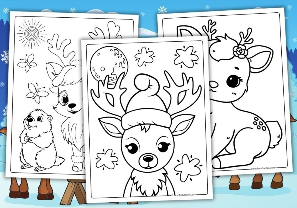 free-printable-christmas-reindeer-coloring-pages