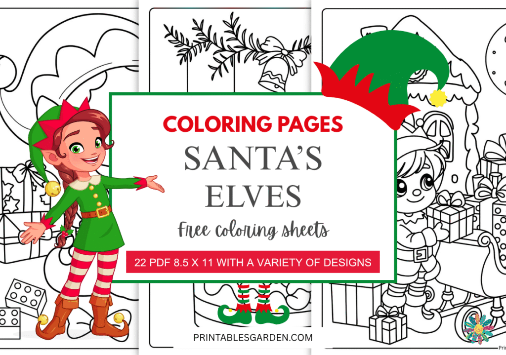 Elf coloring pages | Printables Garden