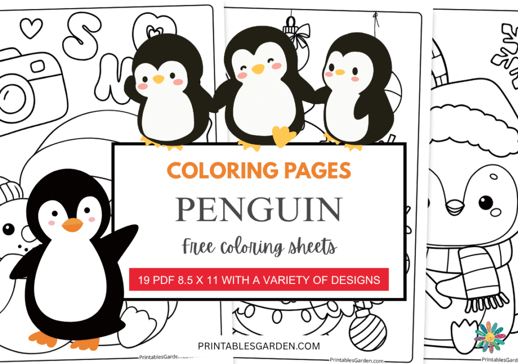 Penguin coloring pages | Printables Garden