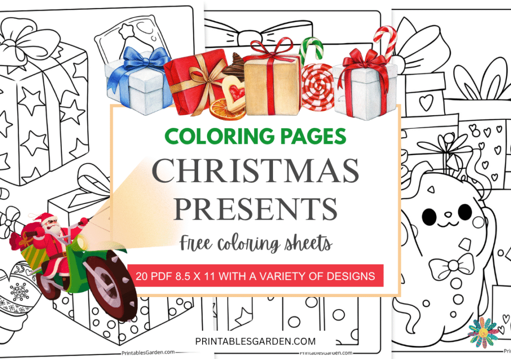 Christmas presents coloring pages free printable | Printables Garden