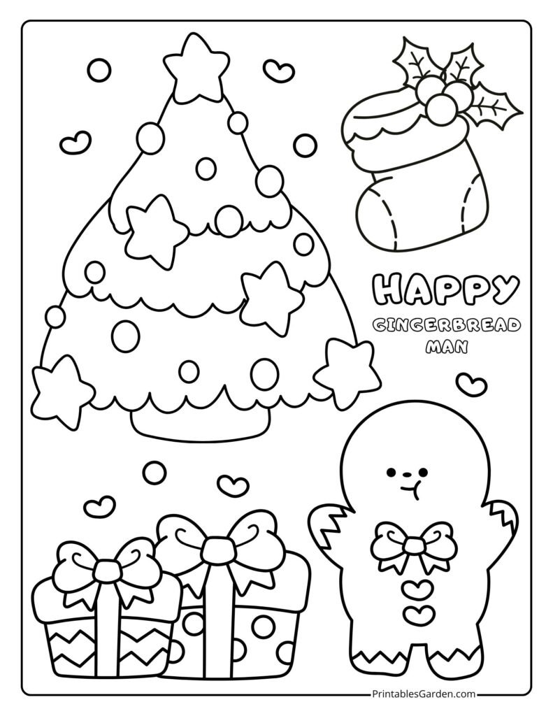 Gingerbread Man coloring pages | Printables Garden
