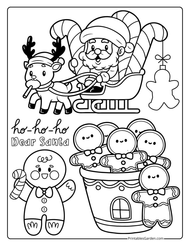 Gingerbread Man coloring sheets | Printables Garden
