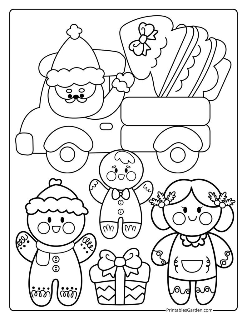 Gingerbread Man coloring sheets | Printables Garden