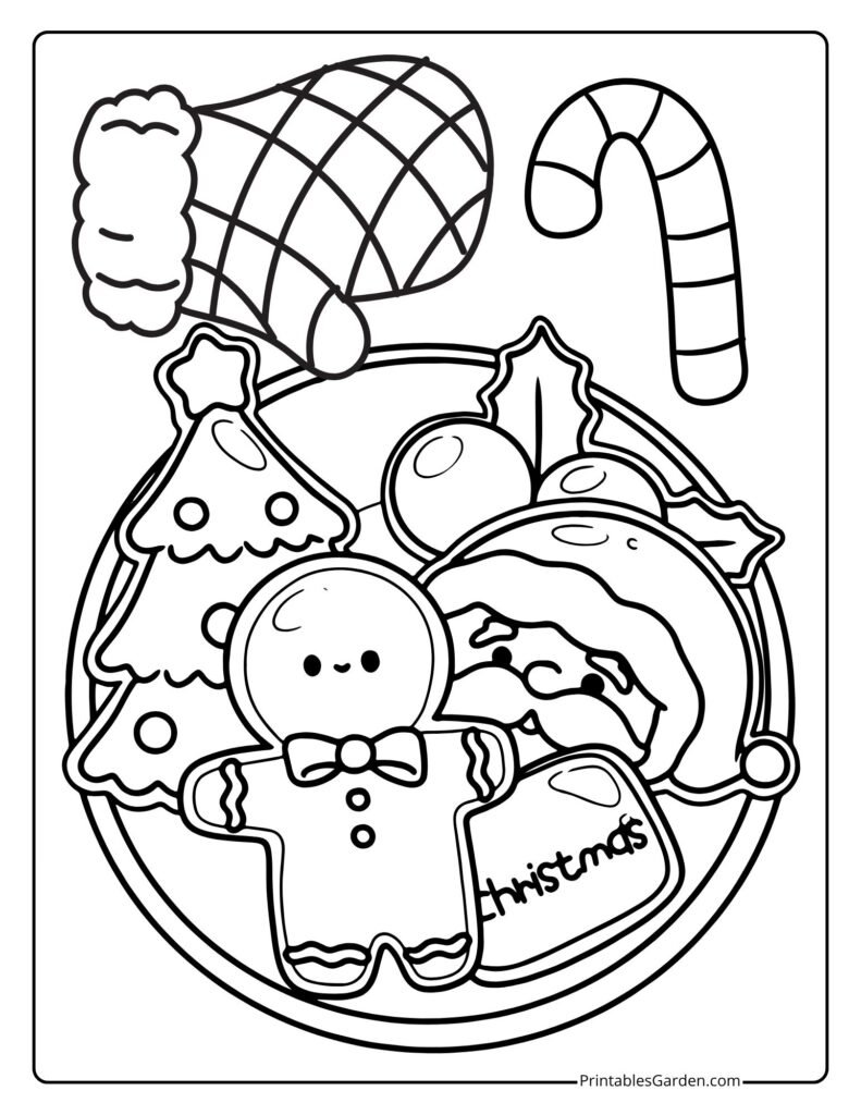 Gingerbread Men coloring pages | Printables Garden