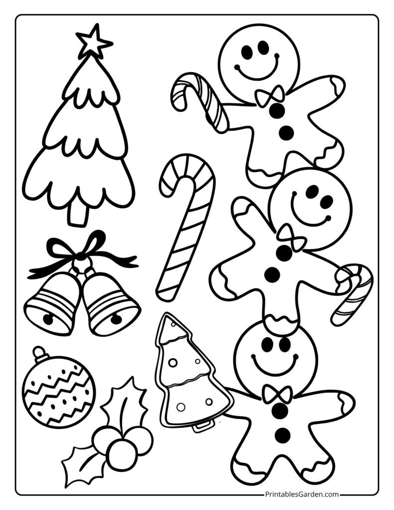 Gingerbread coloring pages | Printables Garden