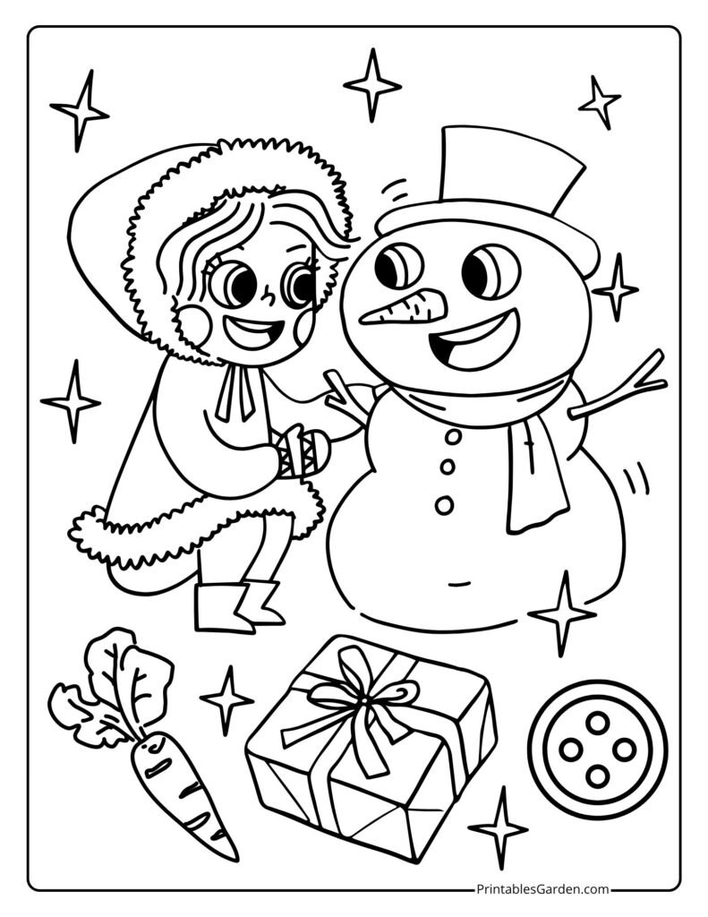 Snowman coloring pages | Printables Garden