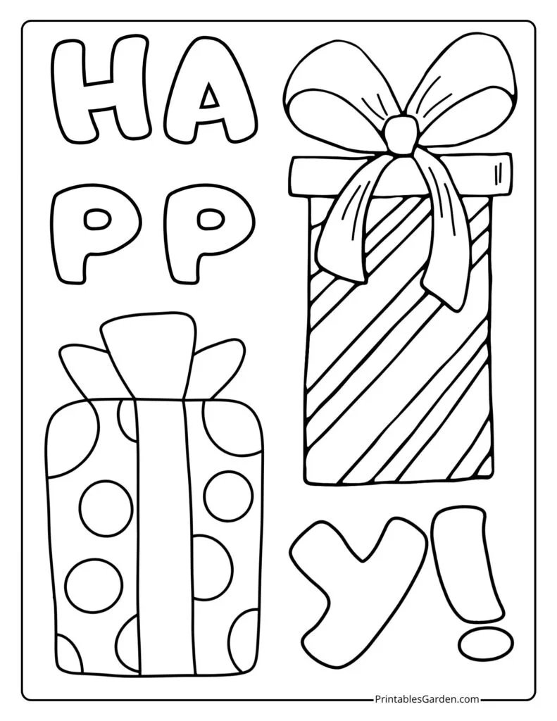 Christmas presents coloring pages | Printables Garden