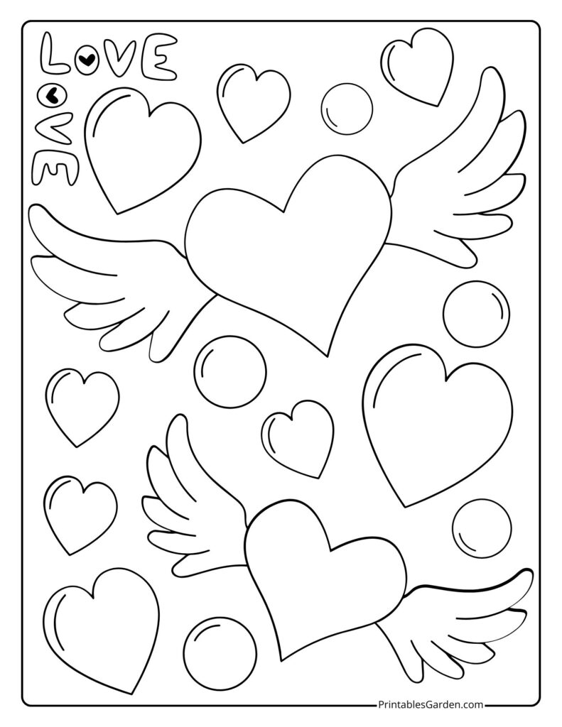 Heart coloring pages | Printables Garden