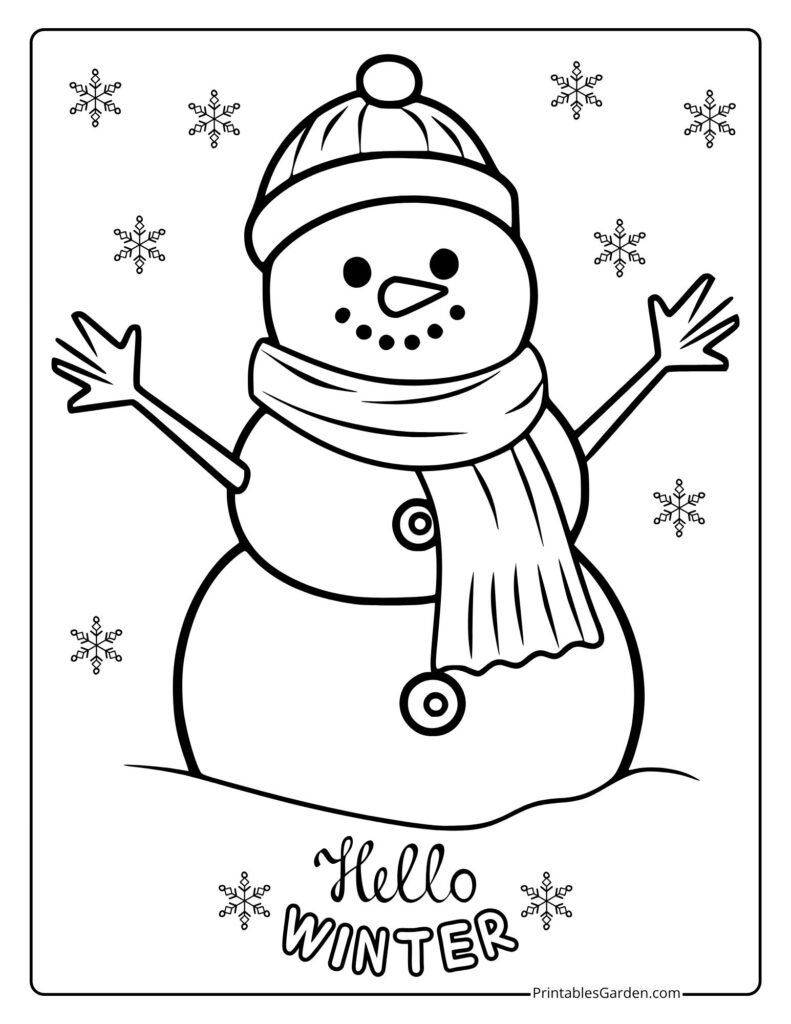 Snowman coloring sheets | Printables Garden