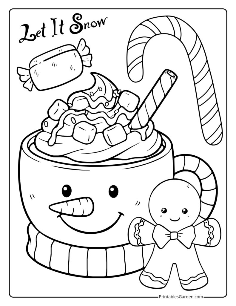 Snow man coloring pages | Printables Garden