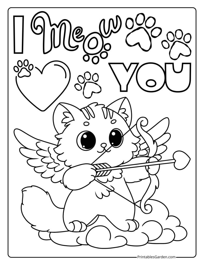I love you coloring sheets | Printables Garden