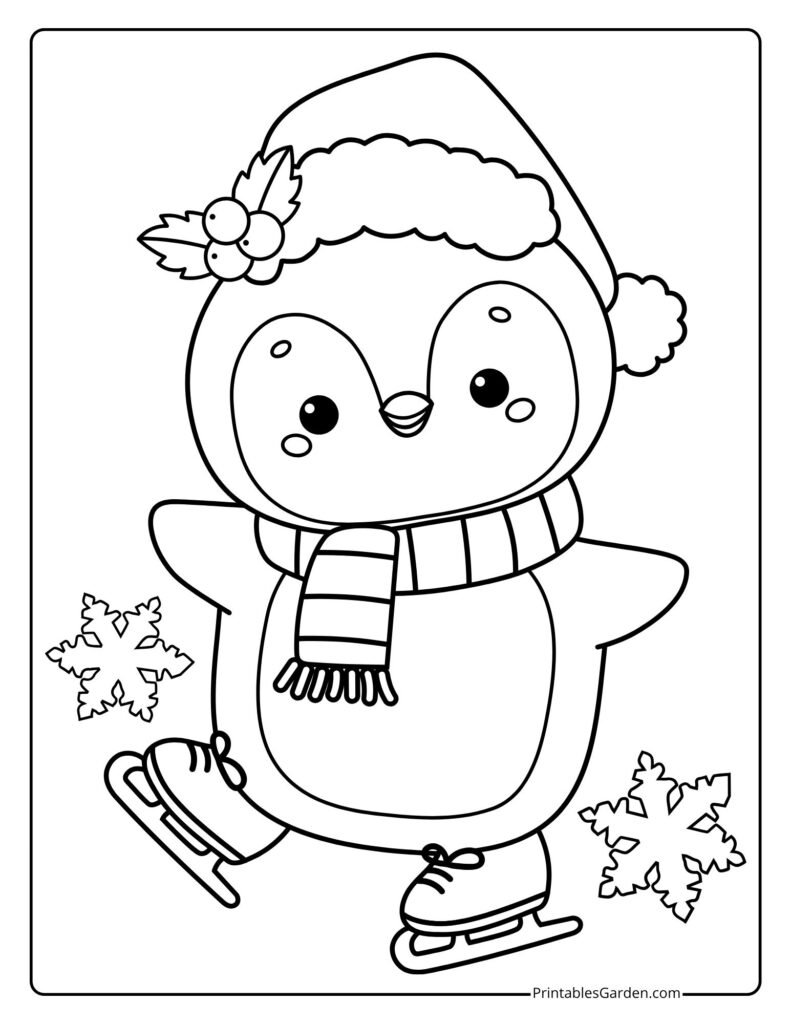 Penguin coloring pages for kids | Printables Garden