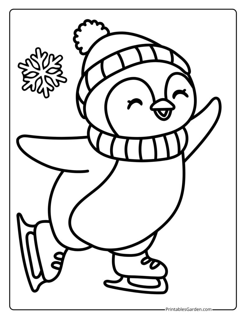 Cute penguin coloring sheets | Printables Garden