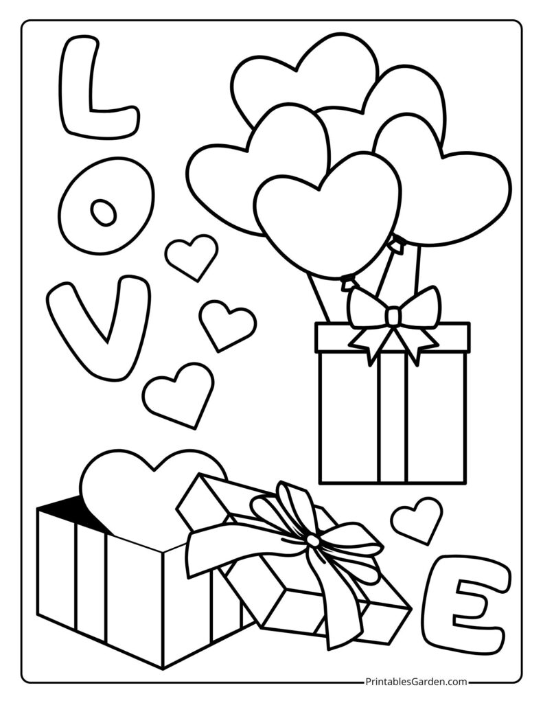 Love coloring pages | Printables Garden