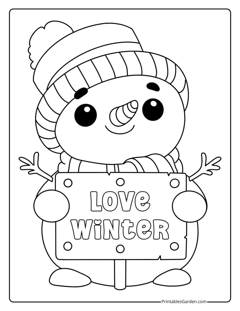 Snowman coloring pages | Printables Garden
