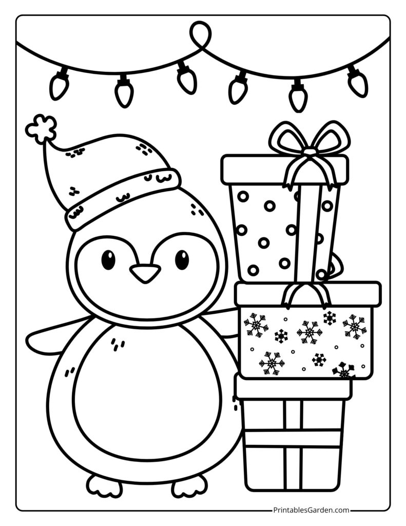 Cute penguin coloring pages | Printables Garden