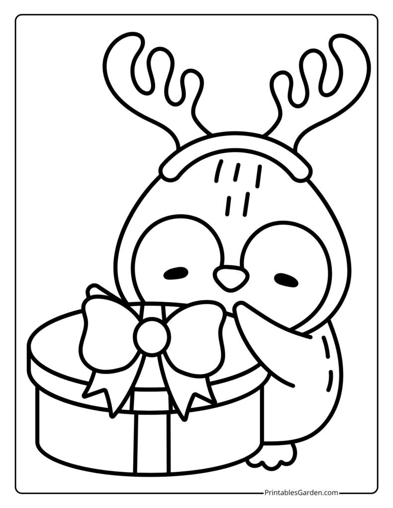 Penguin coloring page printable | Printables Garden