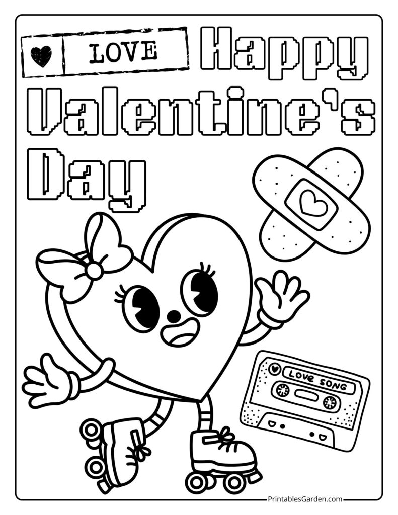 Valentines coloring pages | Printables Garden