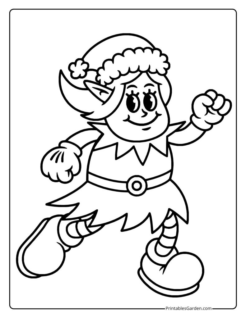 elf coloring sheets | Printables Garden