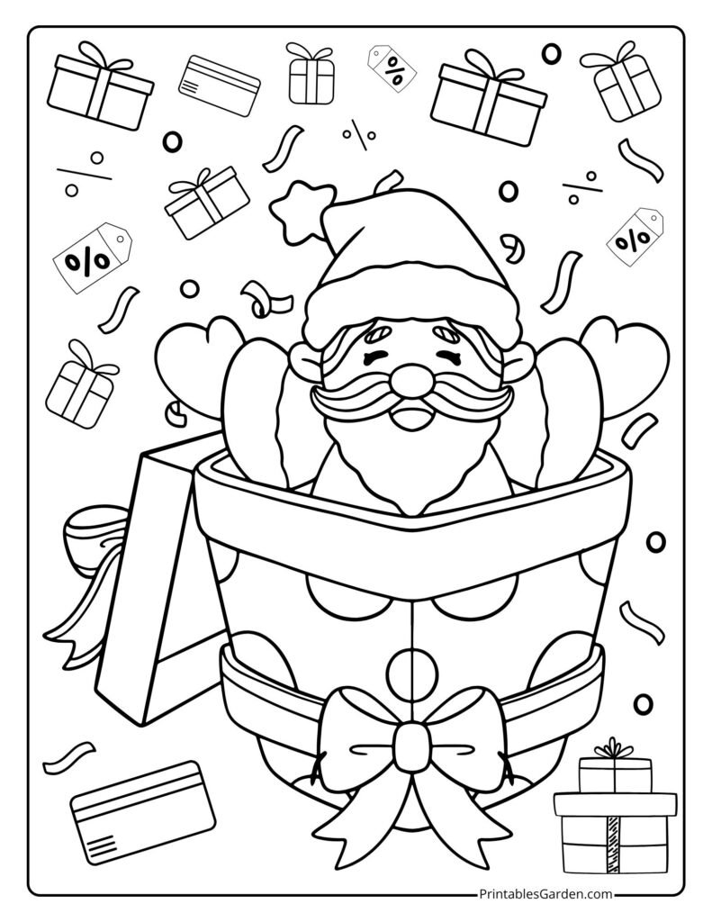Christmas presents coloring pages | Printables Garden