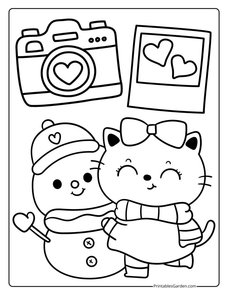 Cute snowman coloring pages | Printables Garden
