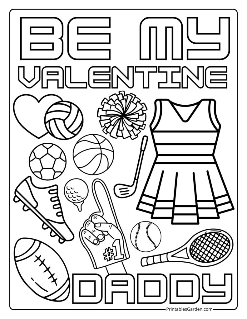 Valentine’s Day coloring sheets | Printables Garden