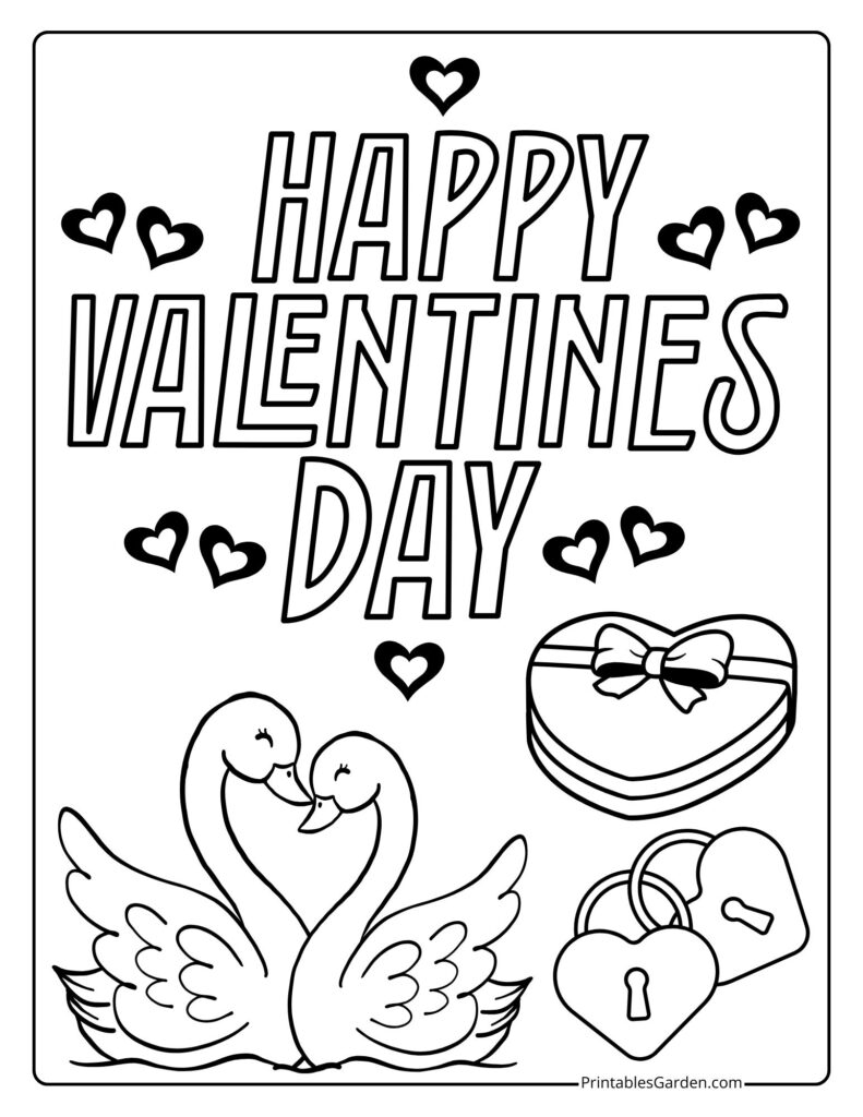Free Valentines Day coloring pages | Printables Garden