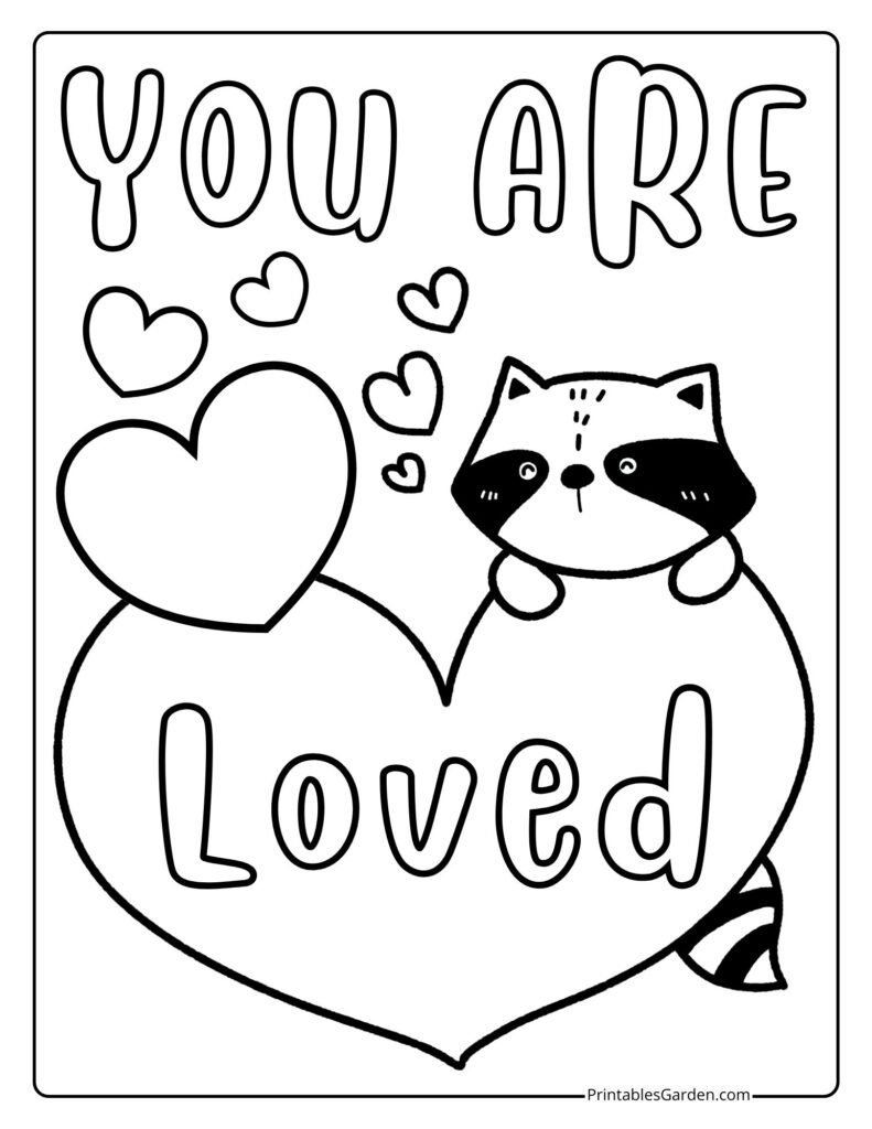 I love you coloring pages printable | Printables Garden