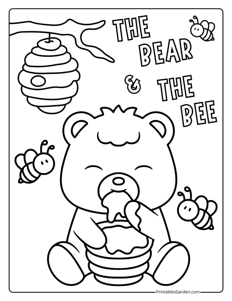 Bear coloring pages | Printables Garden