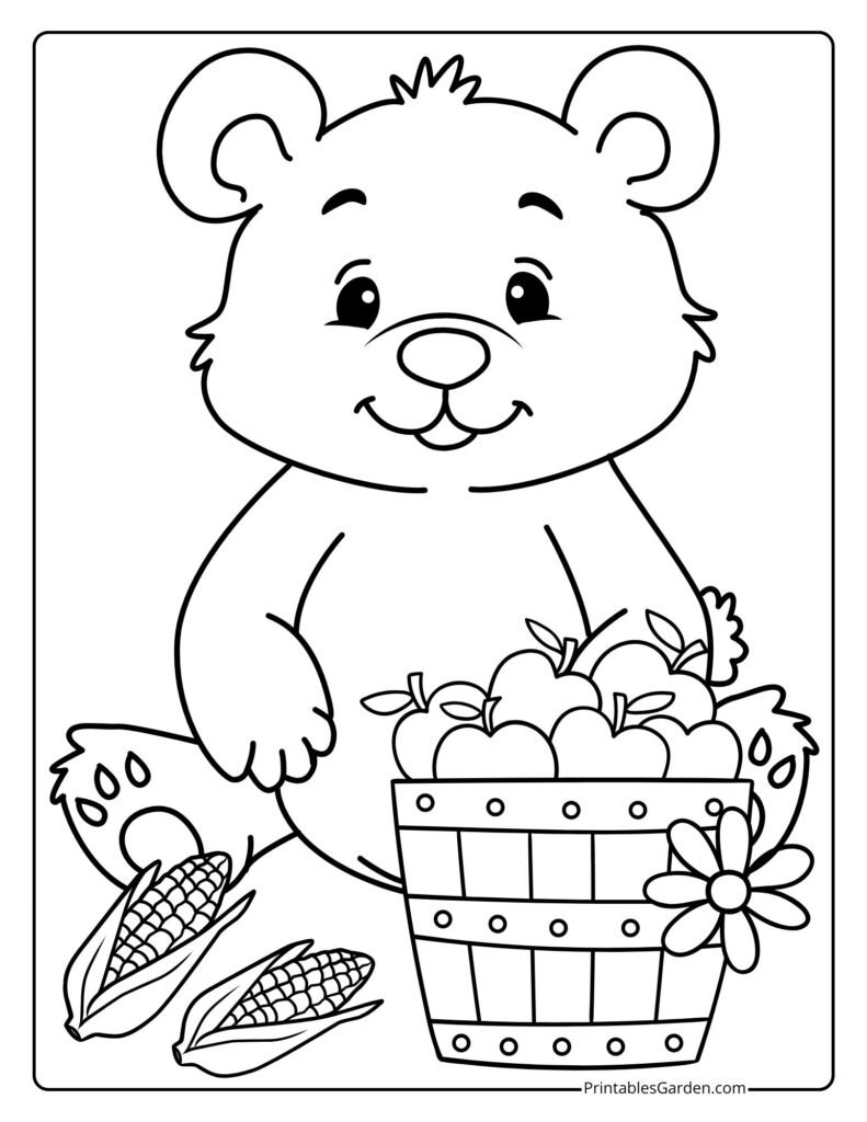 Bear coloring pages | Printables Garden
