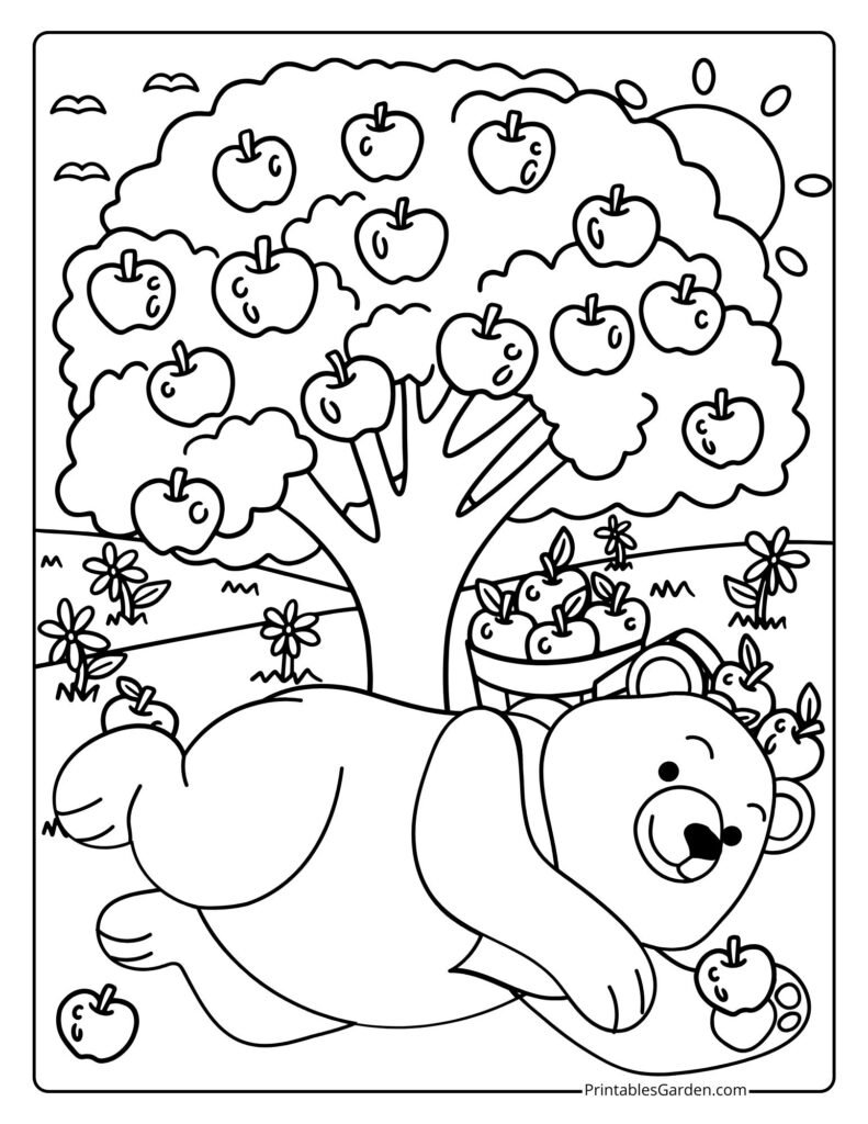 realistic Bear coloring pages | Printables Garden