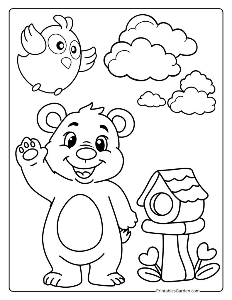 Bear coloring pages | Printables Garden